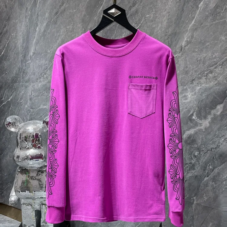 Chrome Hearts Purple Pocket Tee
