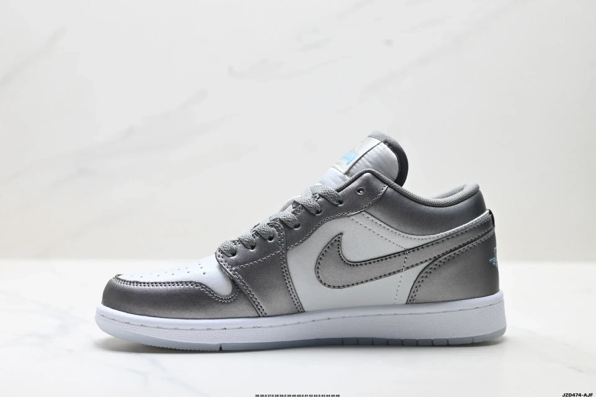 Nike AJ1 Low Silver-White Gradient