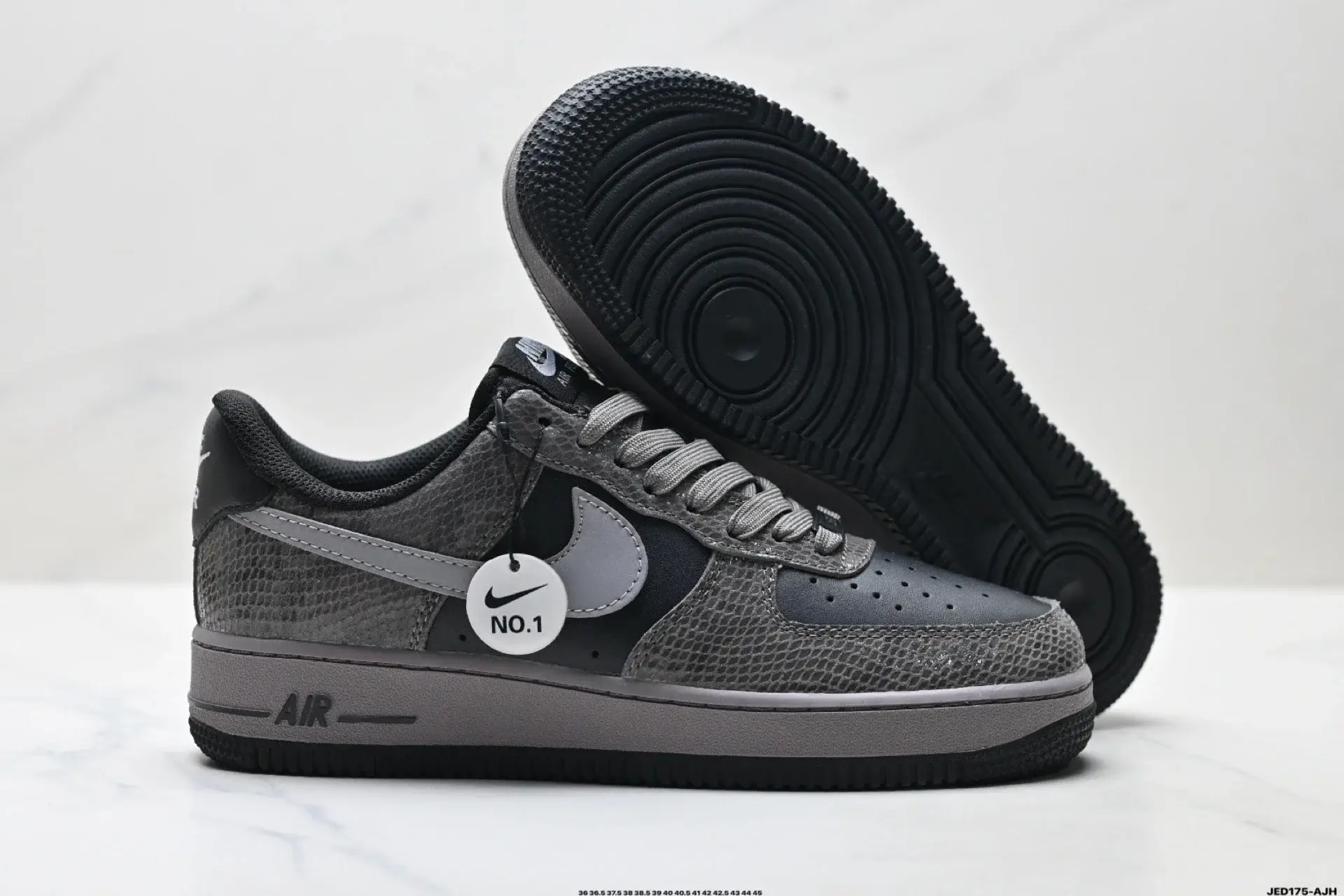 Nike Air Force 1 Gray Snake-Skin