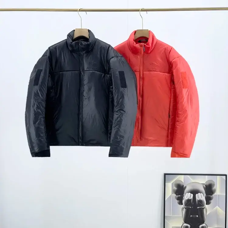 The North Face Black Red Padded Zip-Up Jacket