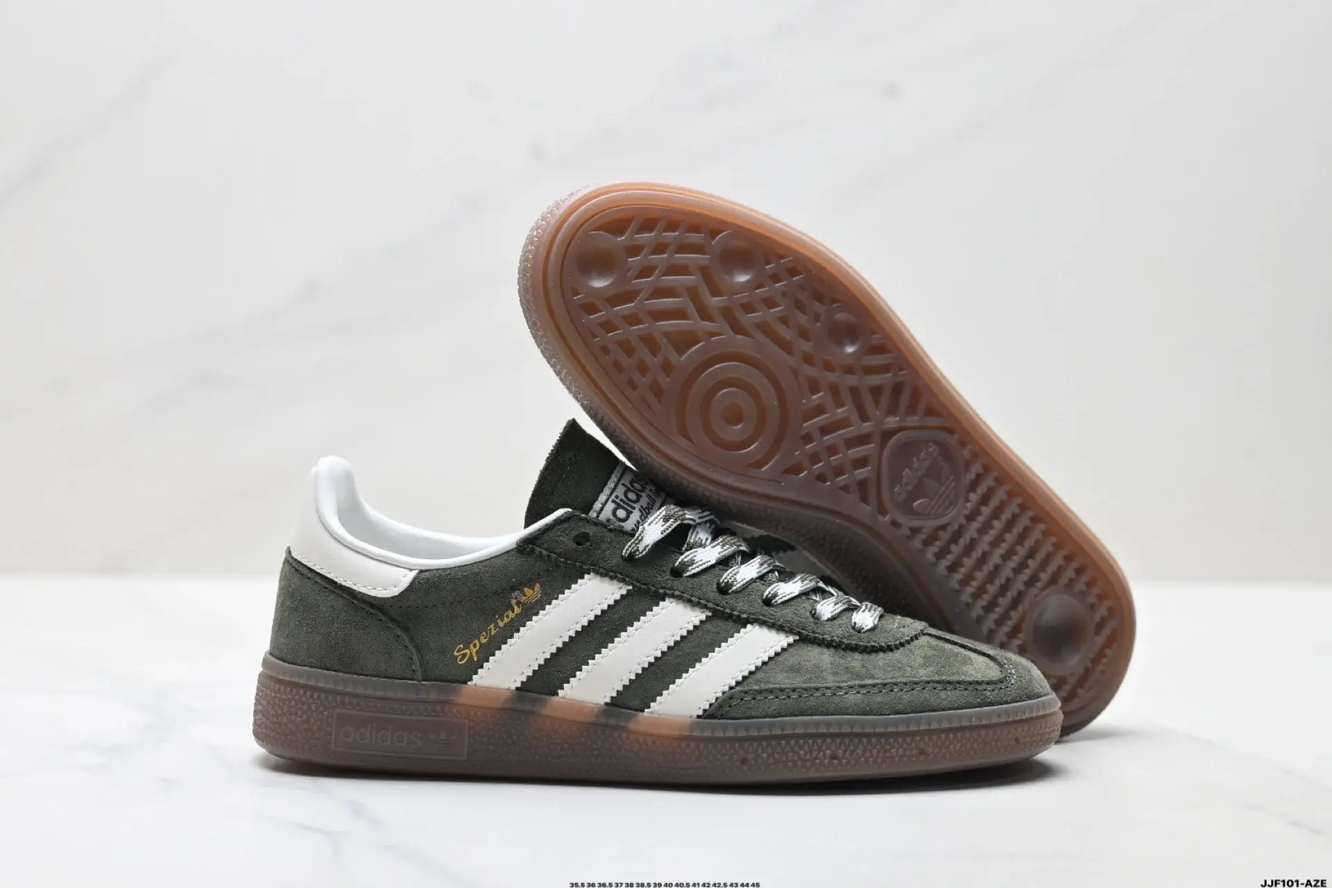 adidas Spezial Olive Green Suede Sneakers