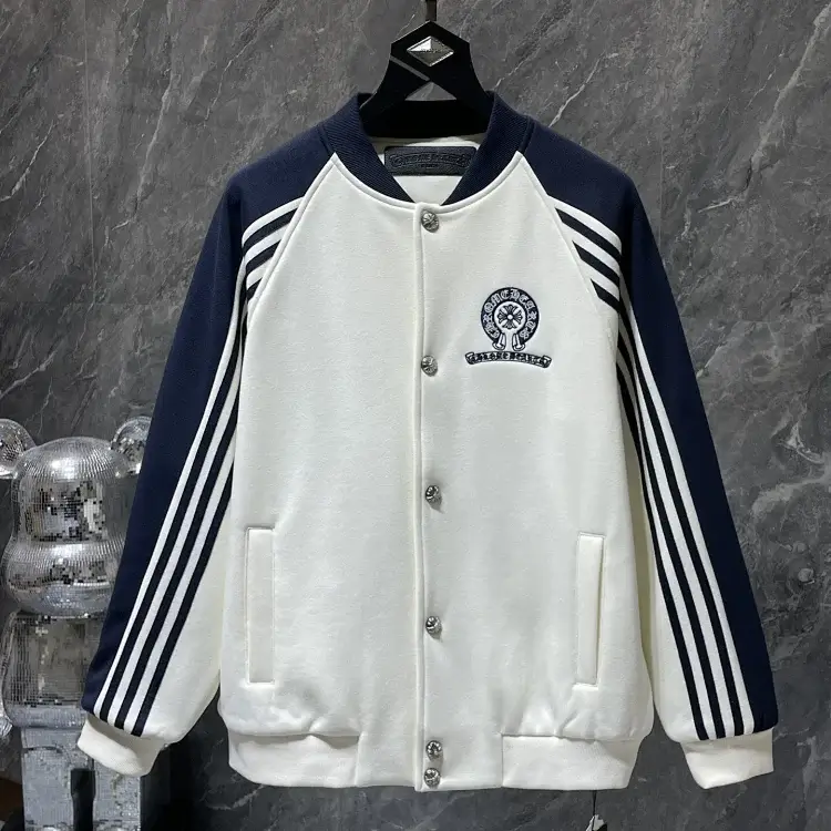 Chrome Hearts Embroidered Logo Baseball Jacket