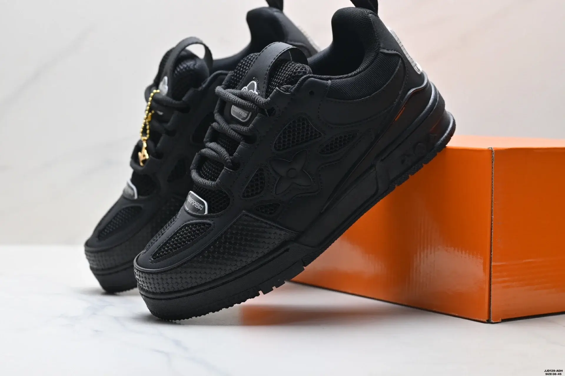 Louis Vuitton Floral Mesh Sneakers