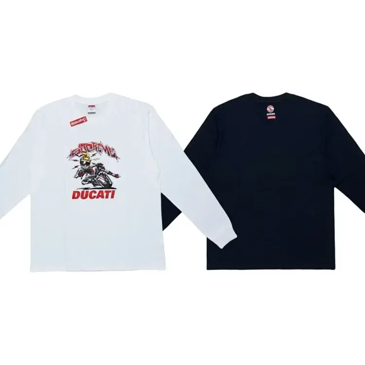 Supreme x Ducati Long Sleeve Graphic Tees