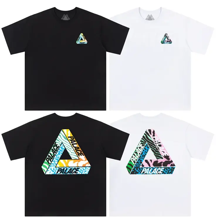 Palace Black & White T-Shirts with Triangle Logos