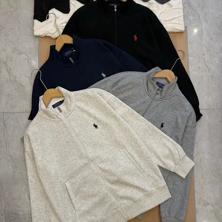 Polo Embroidered Pony Zip-Up Jackets