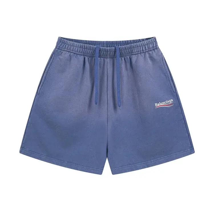 Balenciaga Embroidered Logo Drawstring Sports Shorts