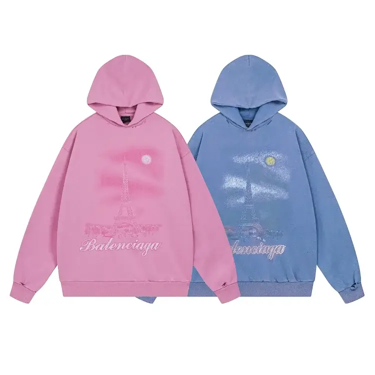 Balenciaga Eiffel Tower Moon Hoodie