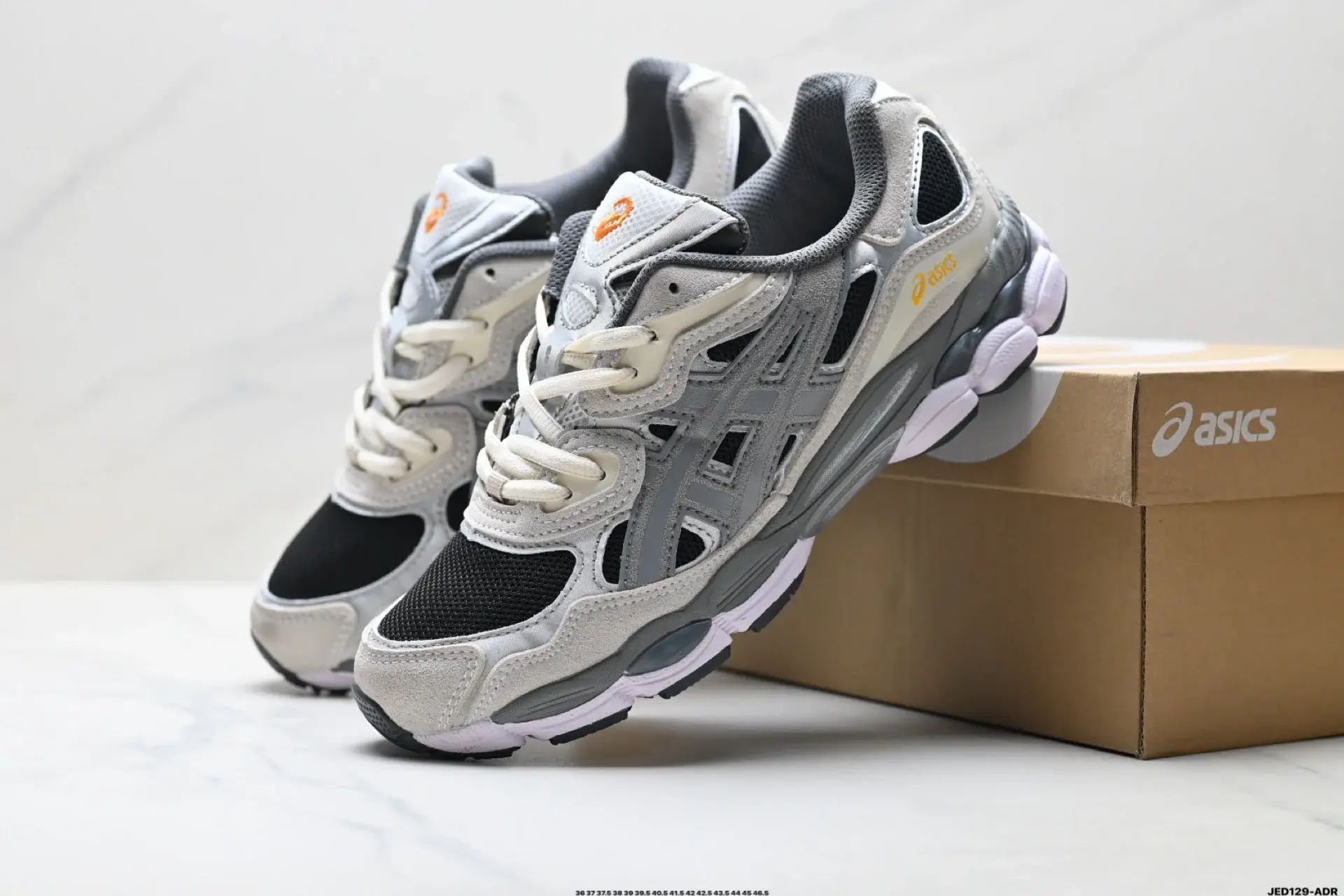 Asics Gray/Black/White Retro Runners