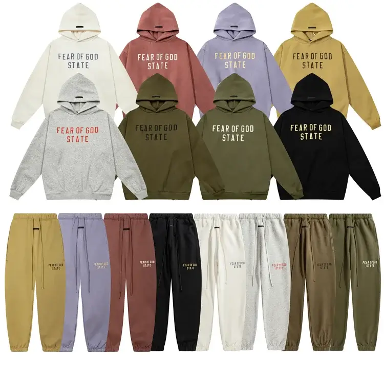 FEAR OF GOD STATE Printed Sport Set (Hoodie & Pants)