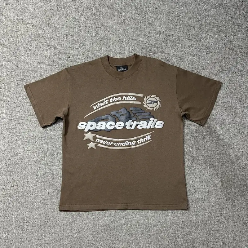 Broken Planet Brown Space Trails T-Shirt