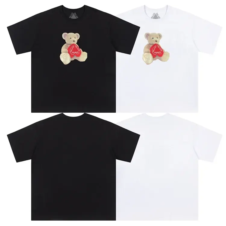 Palm Angels Teddy Bear Red Heart T-Shirt