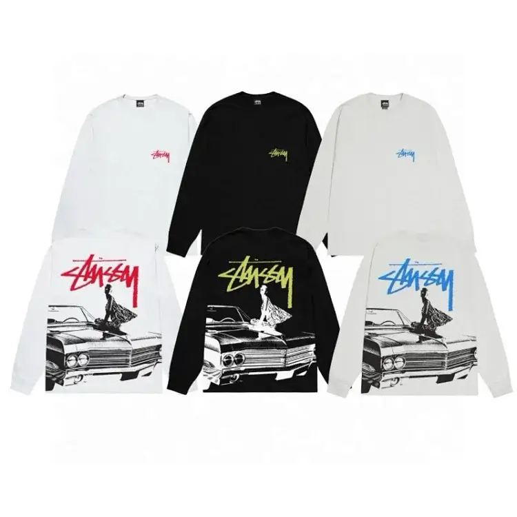 Stussy Car & Figure Graphic Long Sleeve