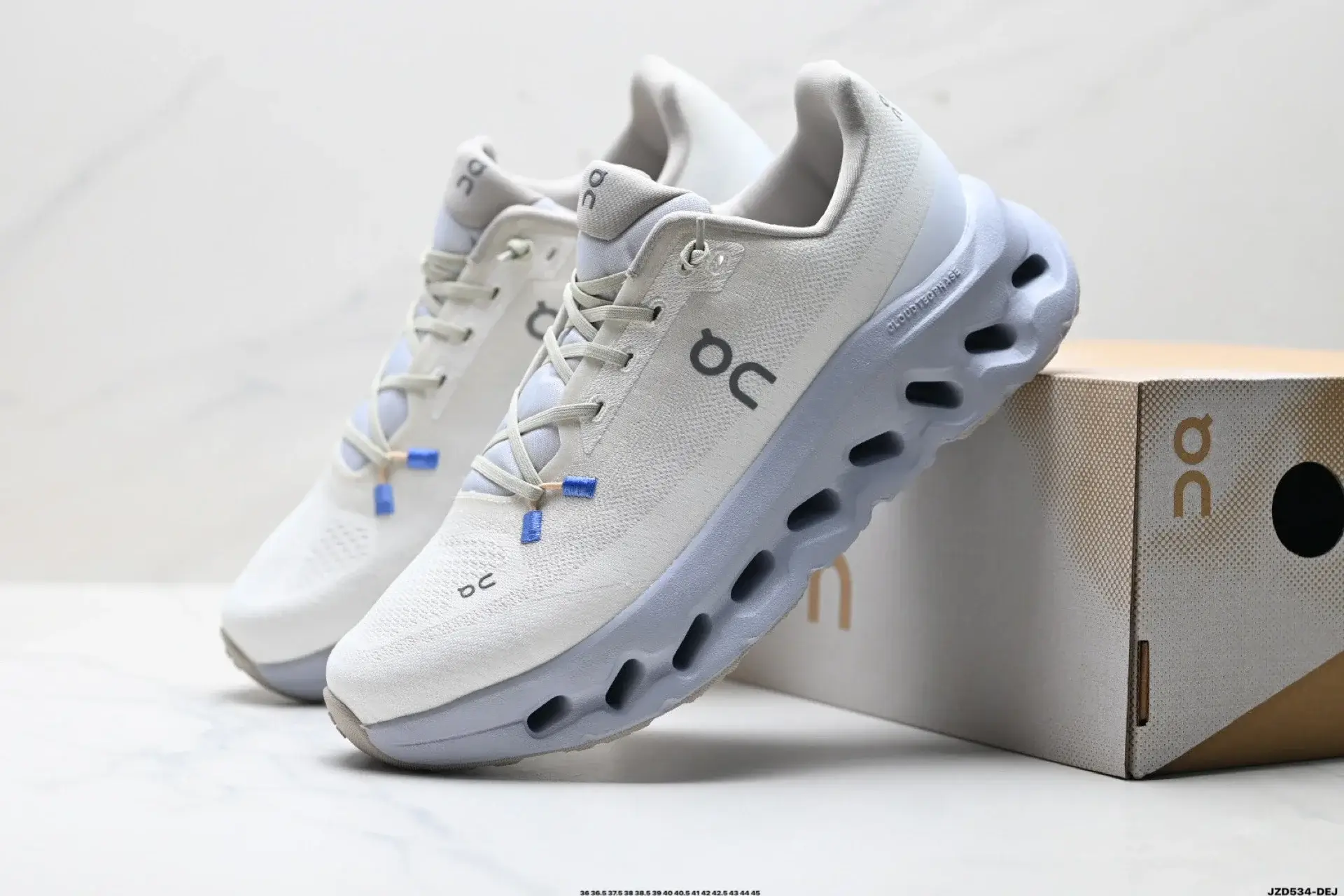 On Cloudmonster White Running Shoes