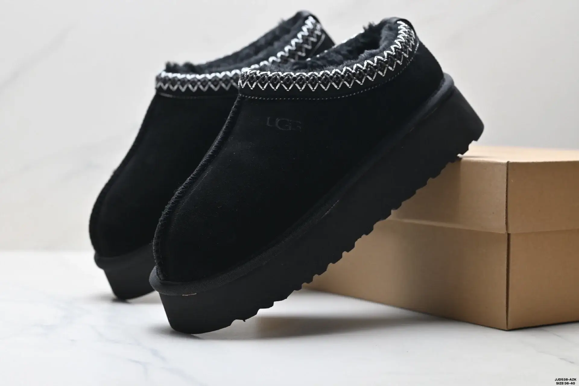 UGG Furry-Lined Slipper with Thick Sole