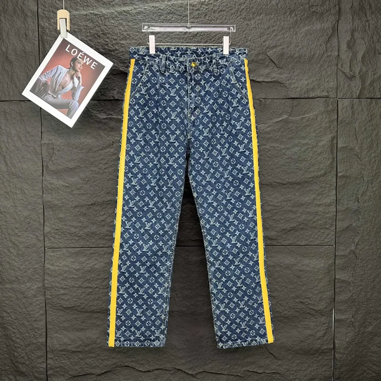 Louis Vuitton Blue Monogram Pants