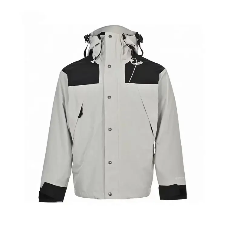 The North Face Blocked Color Hooded Snap Jacket