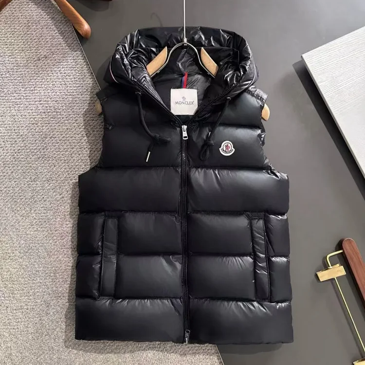 Moncler Black Hooded Vest