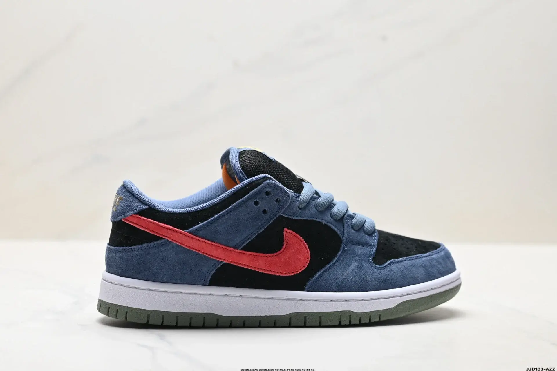 Nike Dunk Low SB Blue Black Red Suede