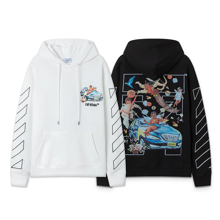 Off-White Car & Angels Hoodies
