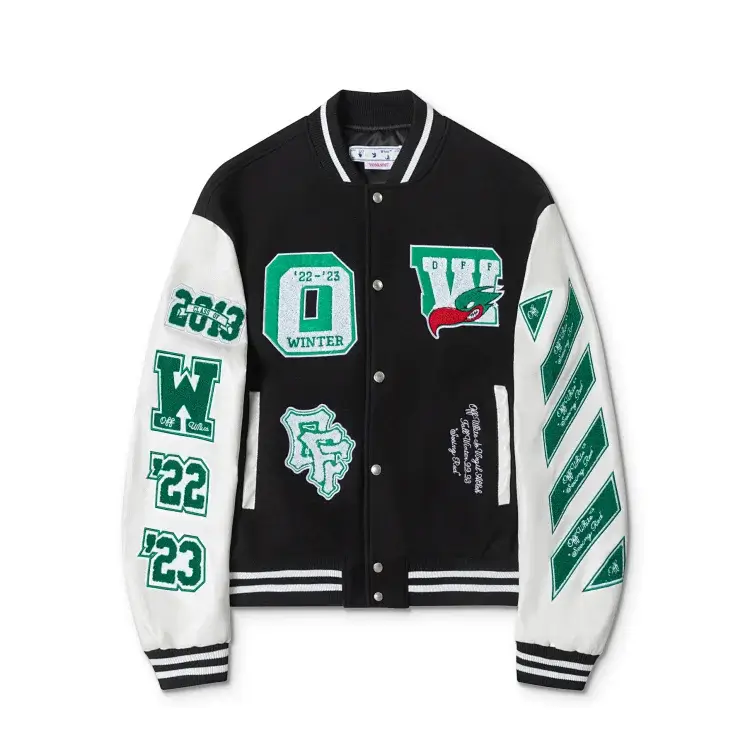 Off-White Black & White Varsity Jacket