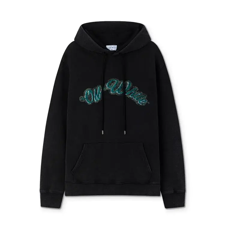Off-White Glitter Logo Hoodie