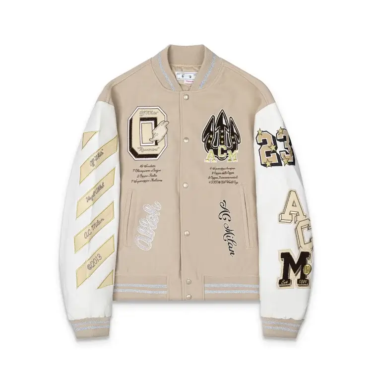 AC Milan Embroidered Varsity Jacket