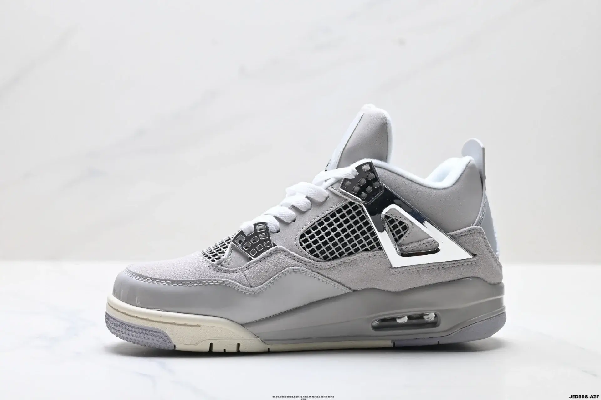 Jordan Air Jordan 4 Mid Light Gray Metallic Silver