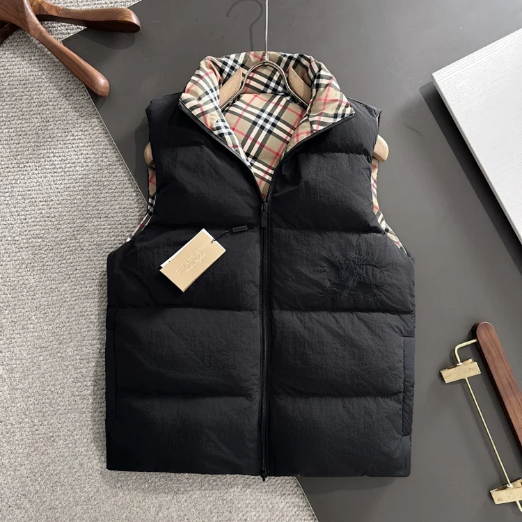 Burberry Reversible Padded Vest with Checkered Lining