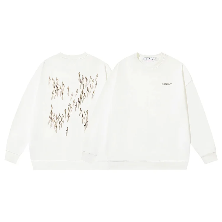 OFF-WHITE Hoodie with Arrow Figure Back