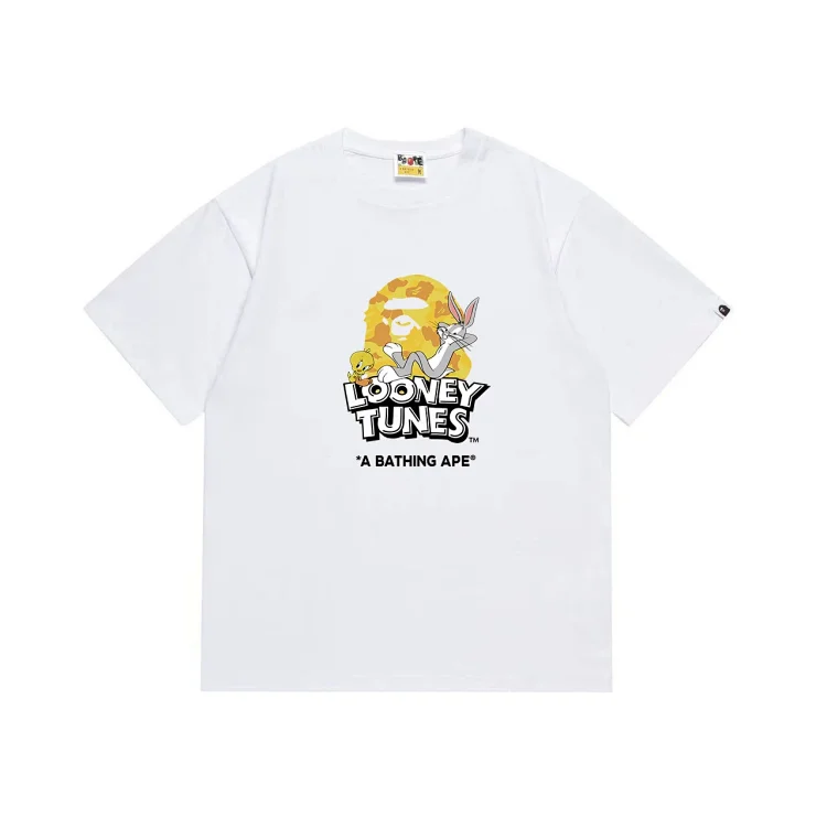 A BATHING APE Bugs Bunny Tweety Camo T-Shirt
