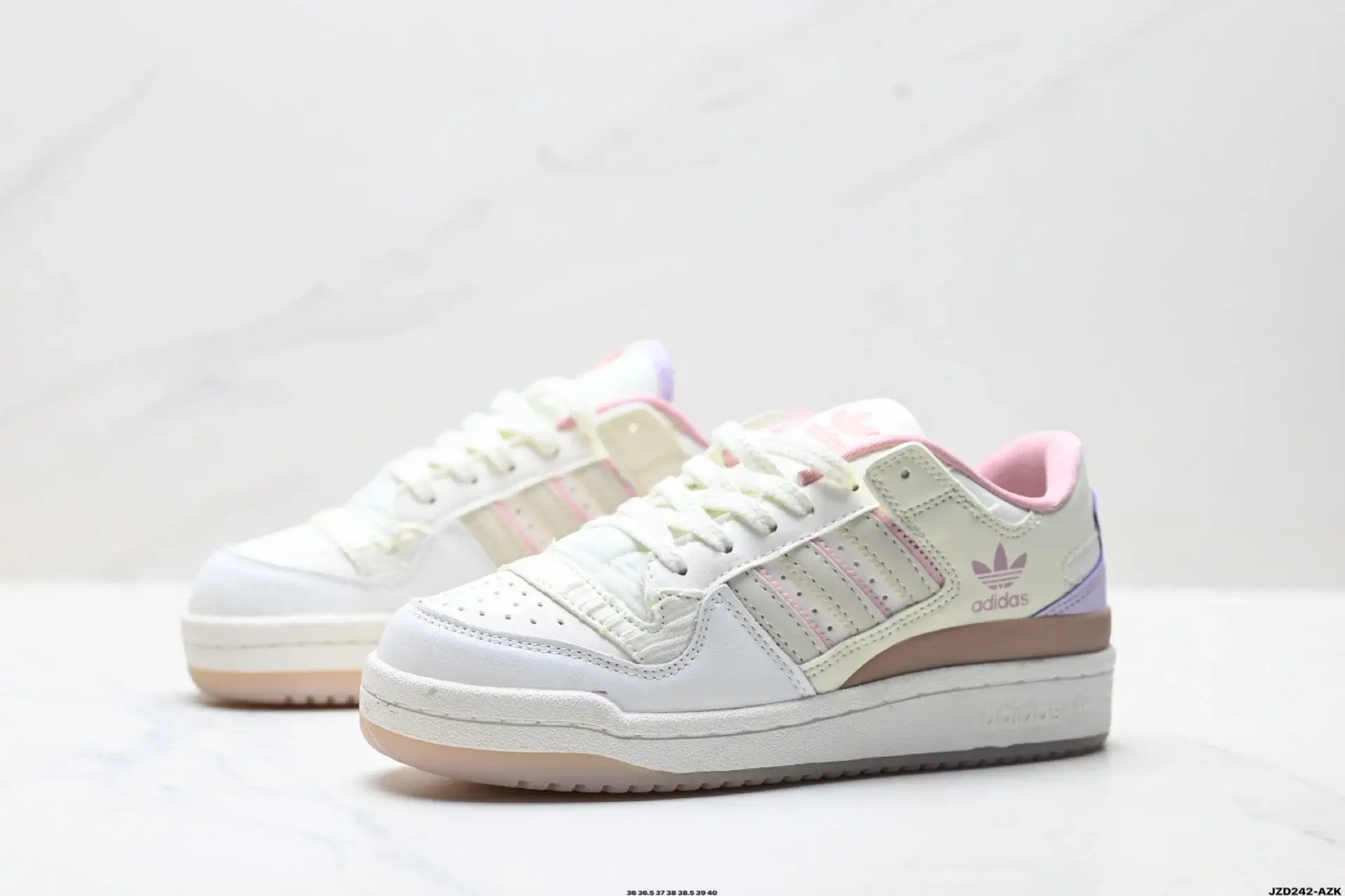 adidas White Multicolor Retro Sneakers