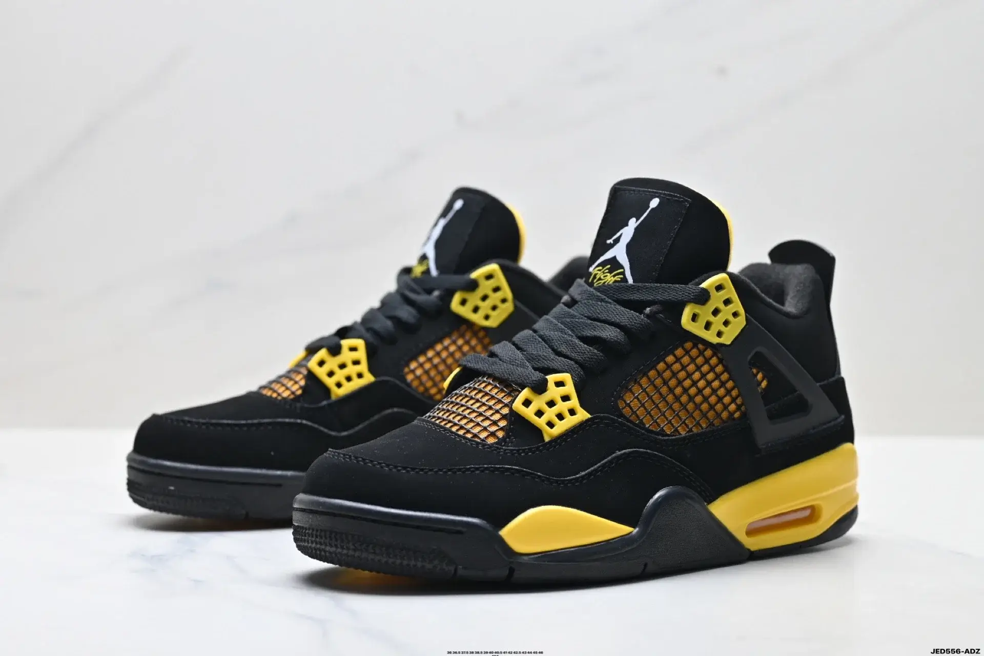 Jordan 4 Retro "Thunder" Black Yellow