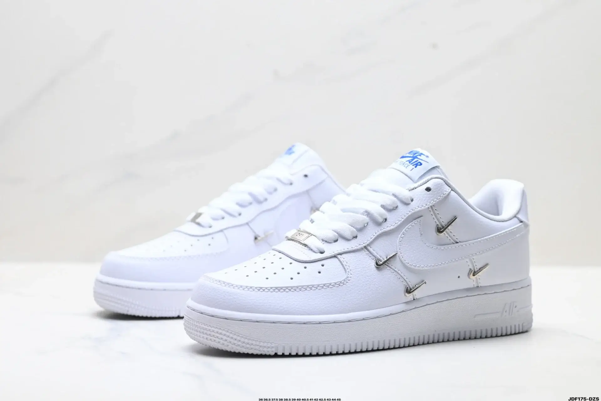 Nike Air Force 1 White Mini Swoosh Charms