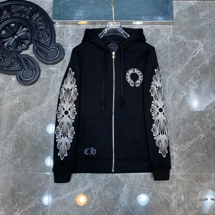 Chrome Hearts Floral Sleeve Hoodie