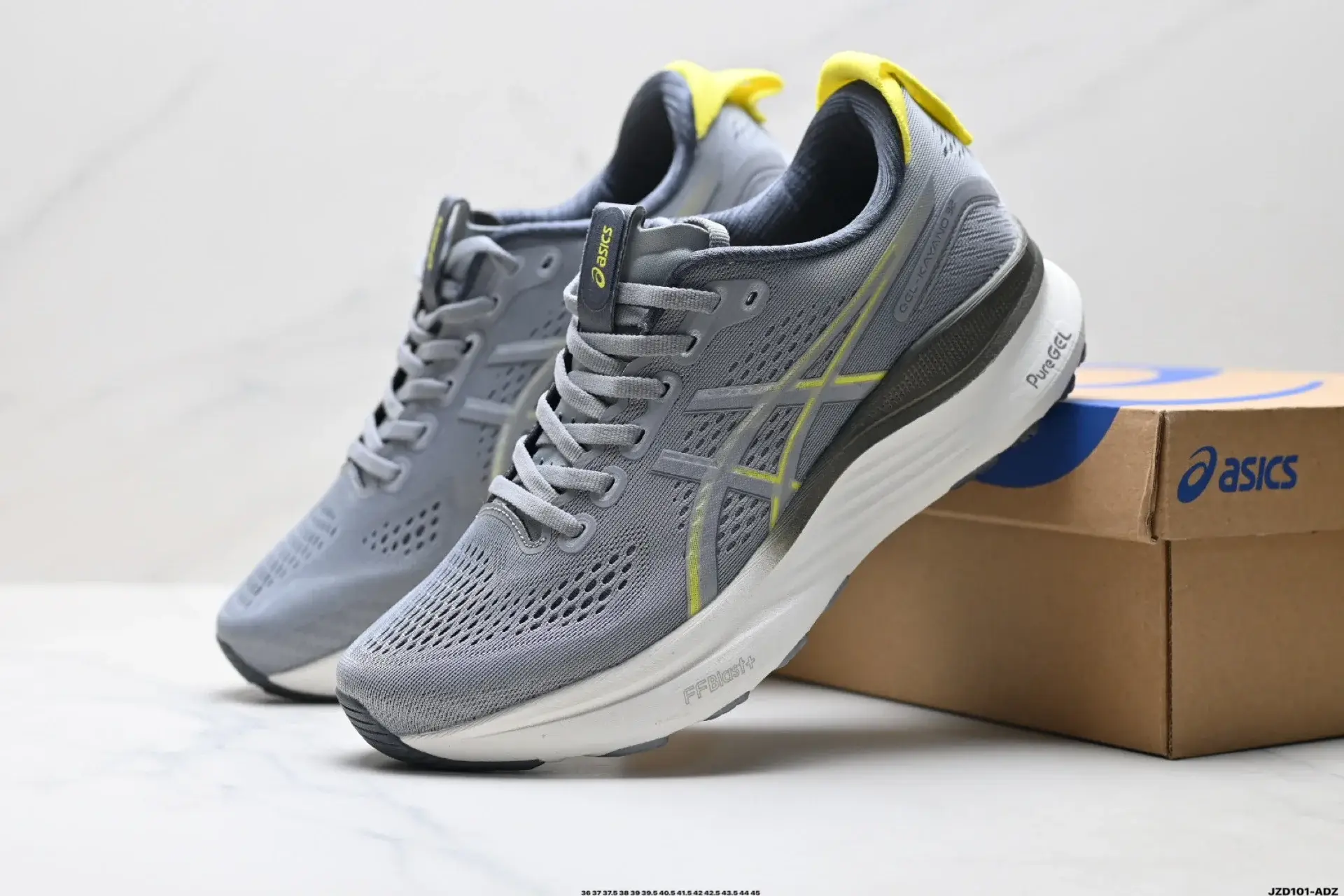 Asics GEL-KAYANO Gray/Yellow Running Shoes