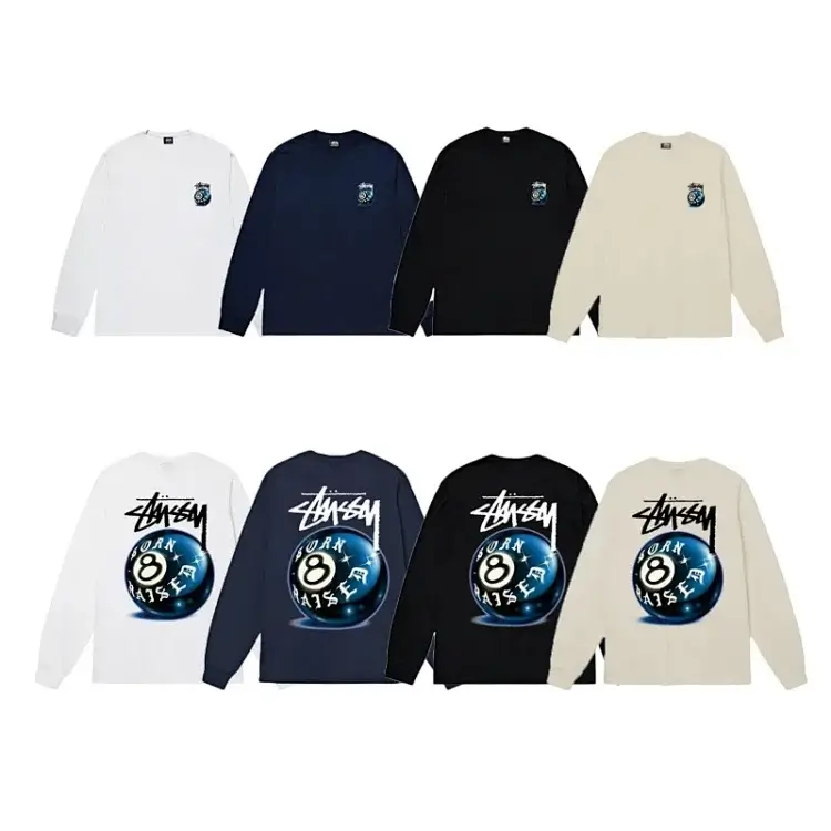 STANSM 8 Ball Graphic Long Sleeve Tees