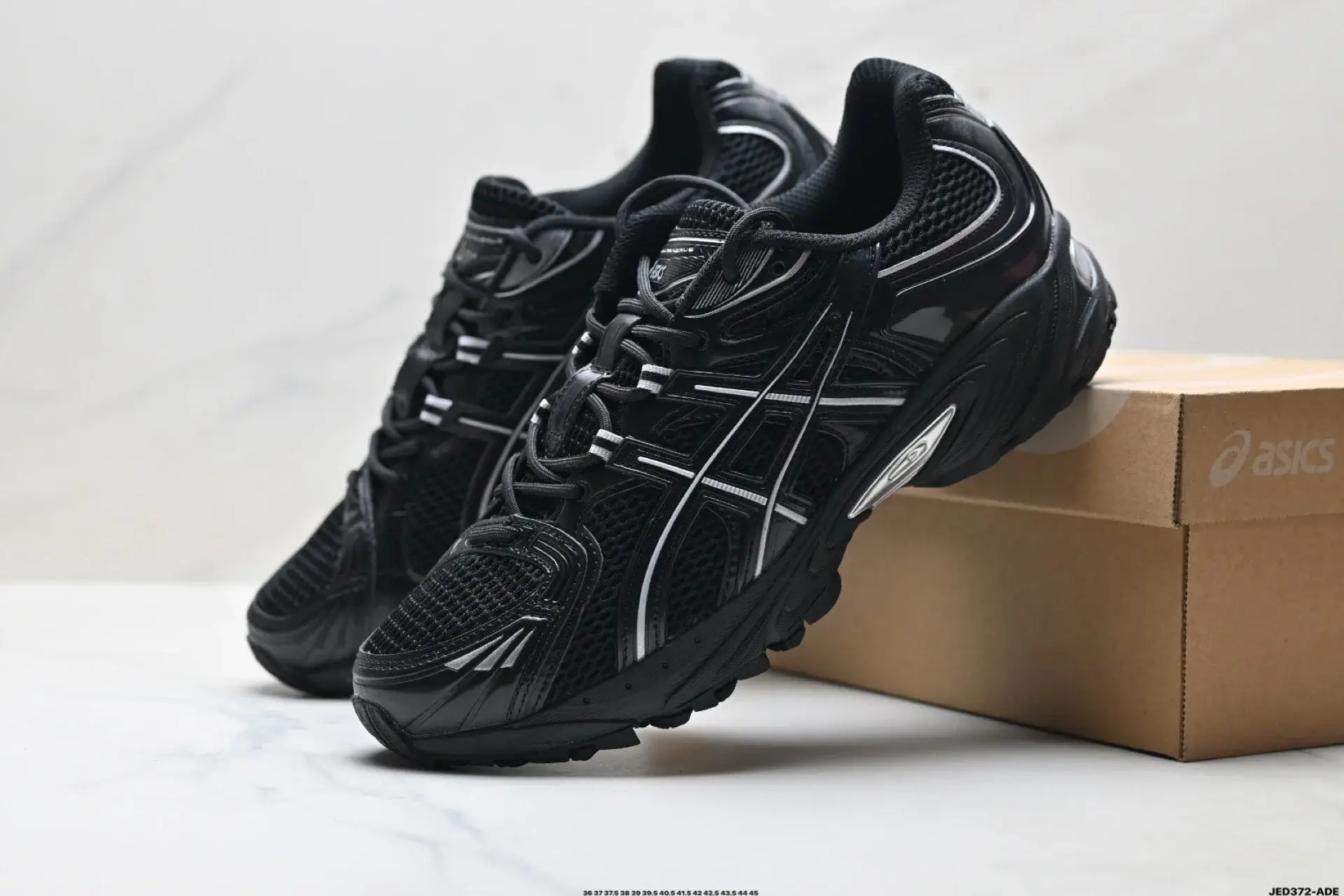Asics Black & White Running Shoes