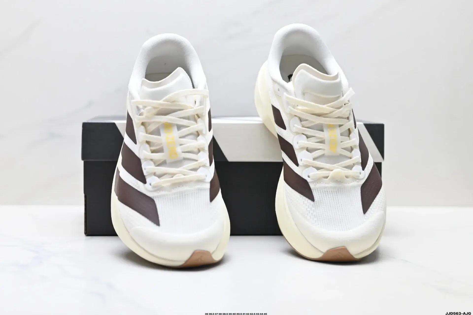 Adidas Adizero White & Brown Stripes