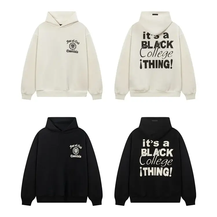 Fear of God Essentials Hoodie: Black College iTHING!
