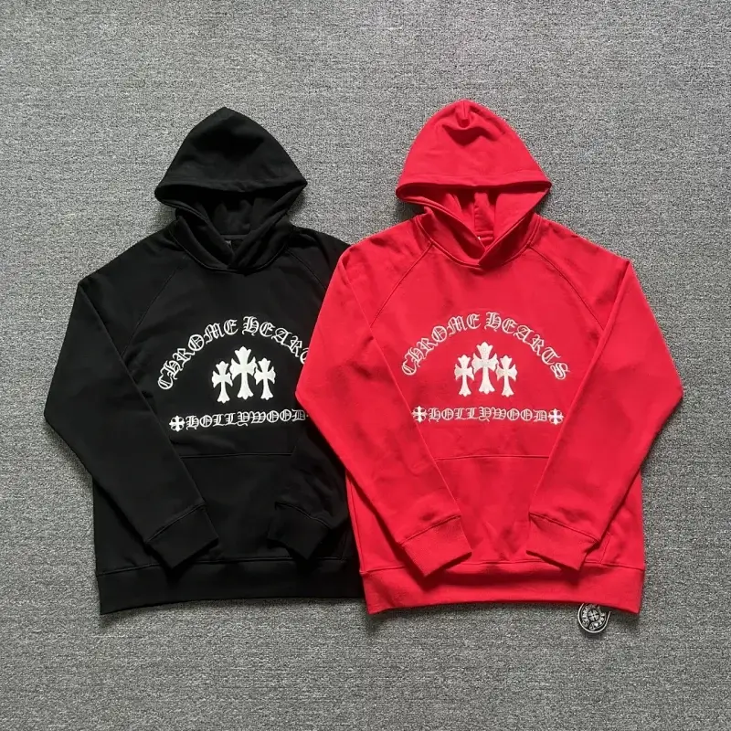 Chrome Hearts Hoodie: Cross & Hollywood