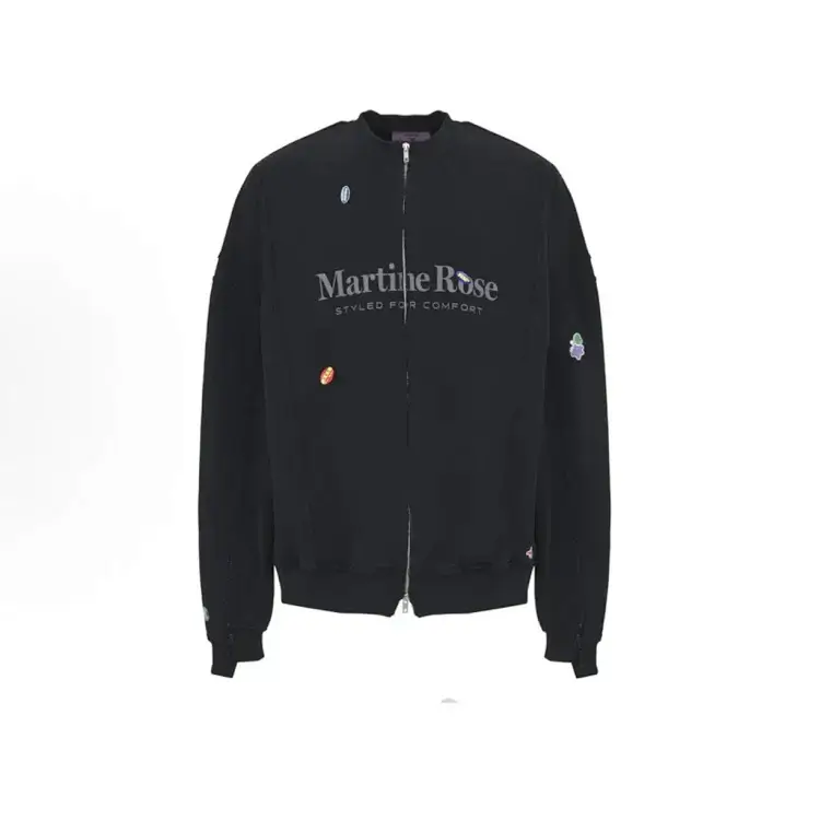 Martine Rose Logo Print Zip-Up Jacket