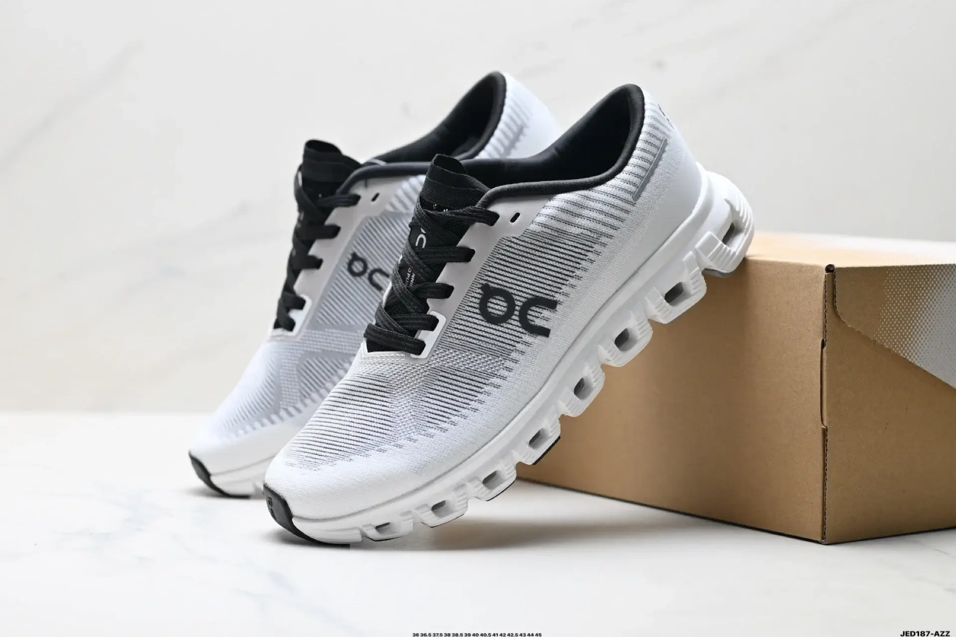 On Running Shoes: Black Laces & Unique Sole