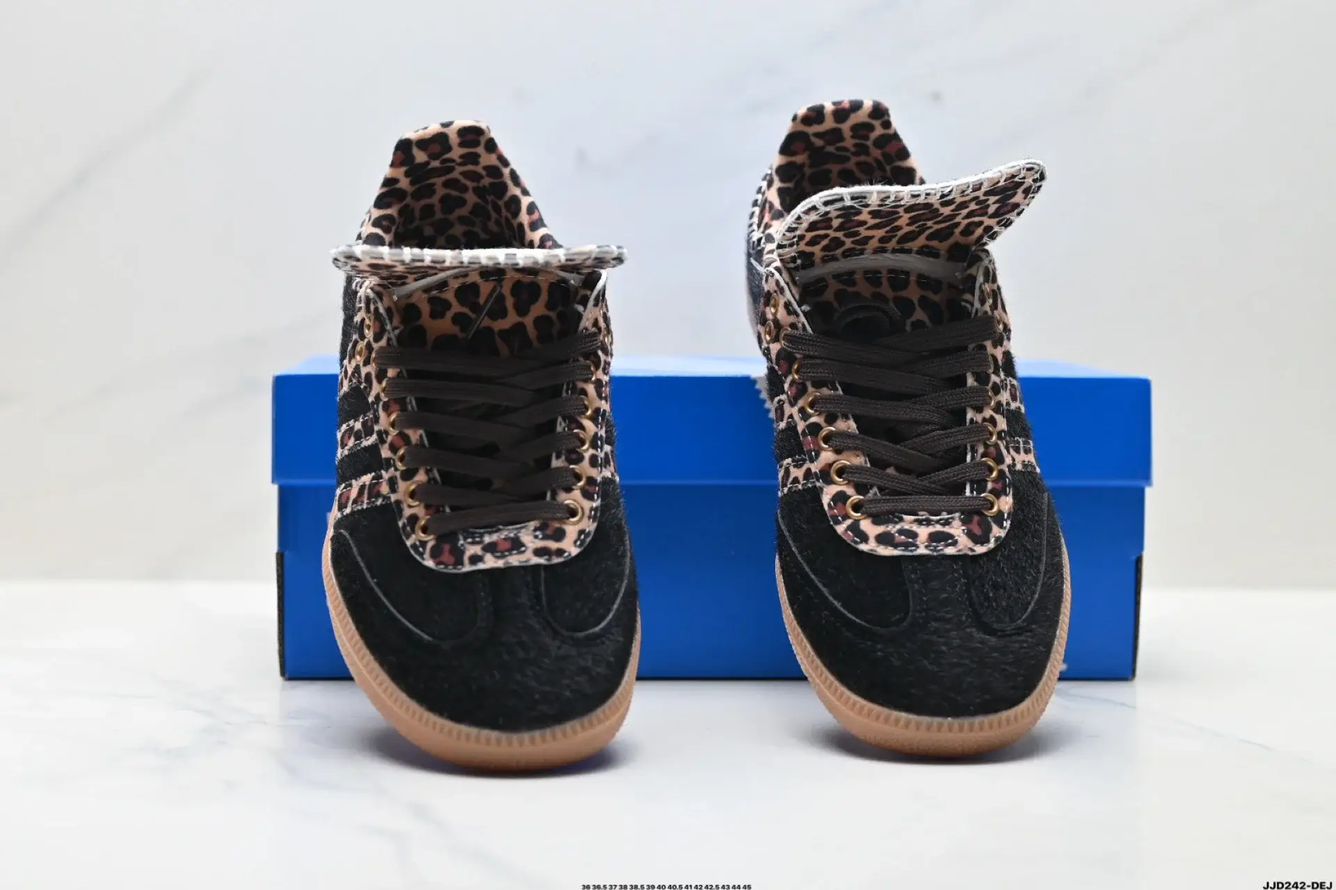 Adidas Leopard Print Black Sneakers