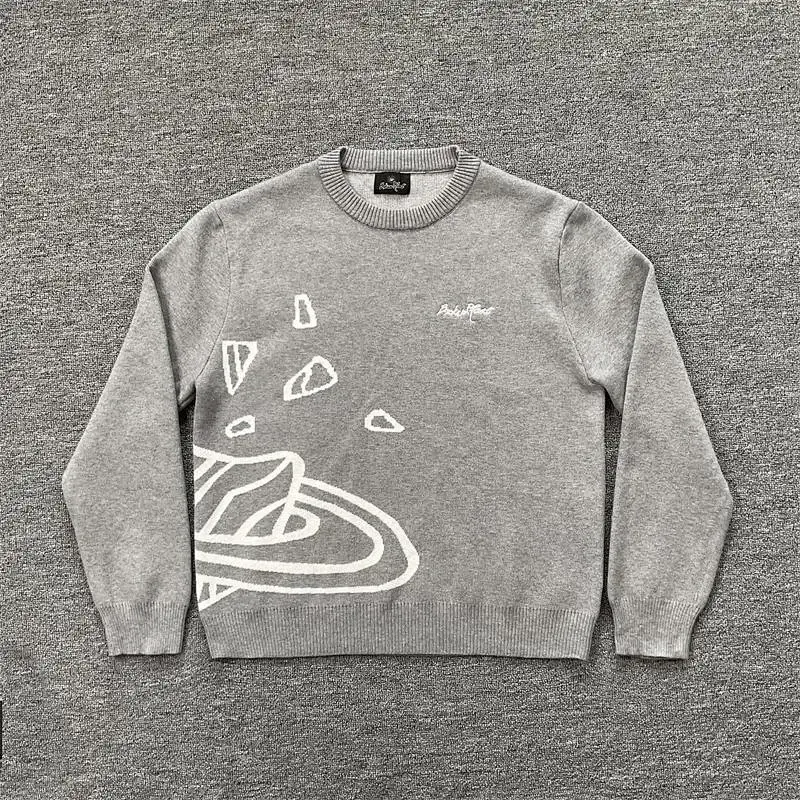 Billionaire Boys Club Gray Planet & Debris Sweater