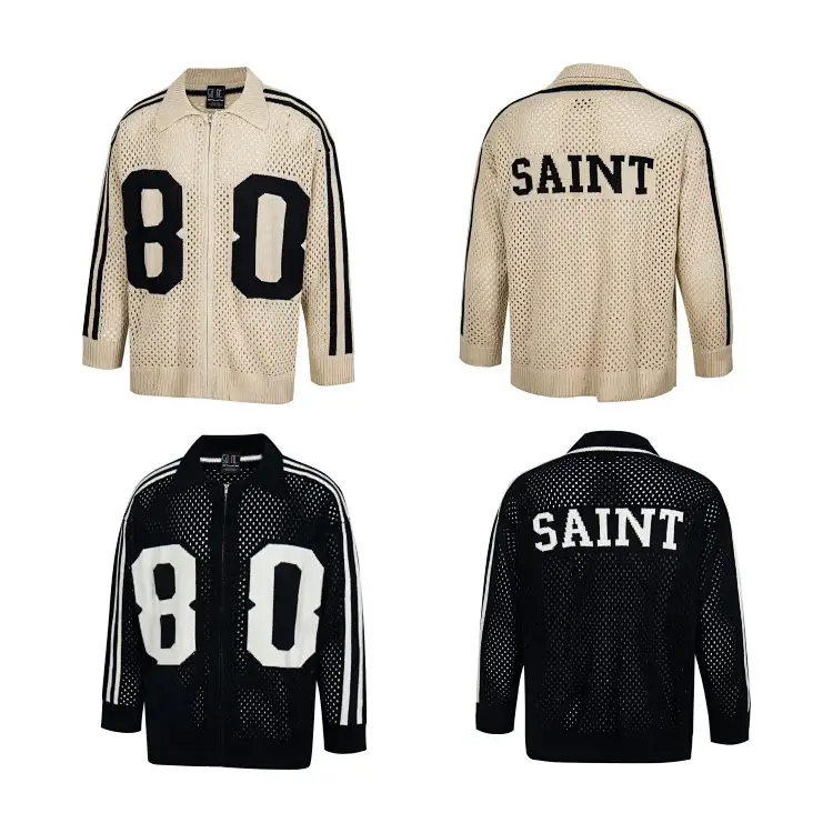 SAINT Mesh Jacket 80 Stripes Beige/Black