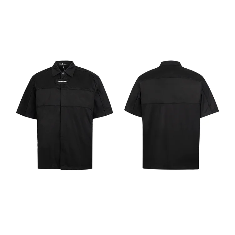 Project X Black Paneled Shirt