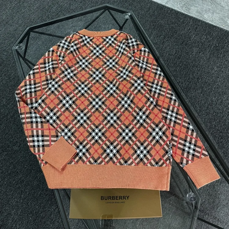 Burberry Orange Check Jersey
