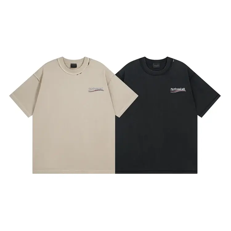 Aquabionic Art Oversized Tees (Beige & Black)