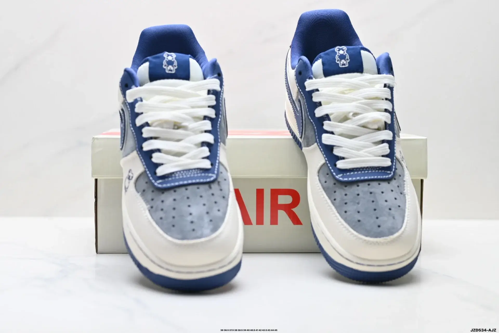 Nike Air Force 1 x Bearbrick Blue White Gray